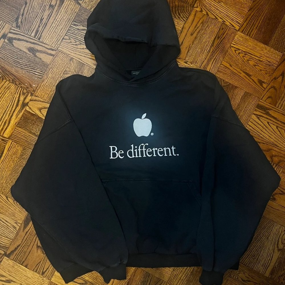 UNRELEASED Be Different Apple Hoodie Oversized